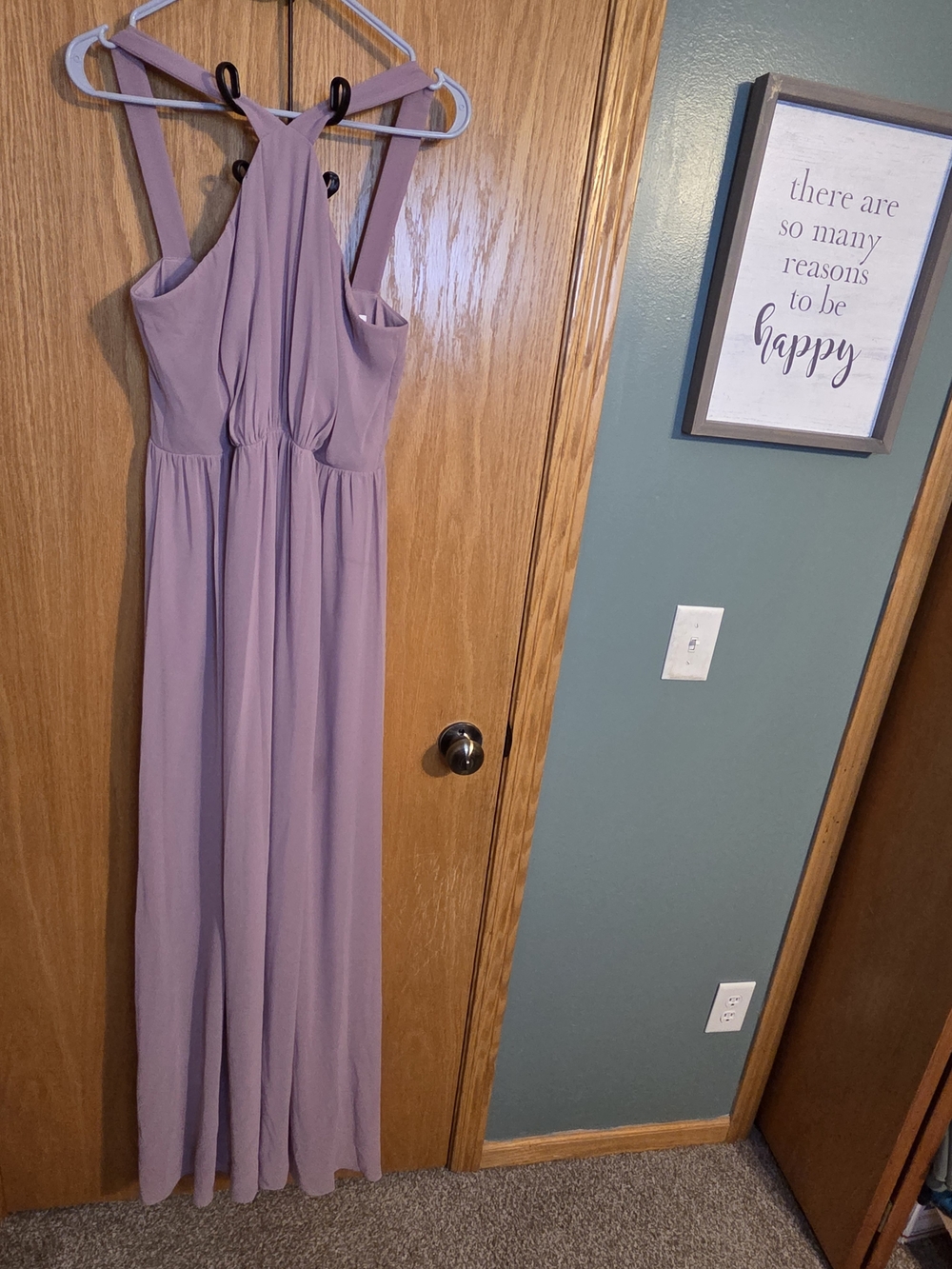 Lavender Halter Maxi Dress - Women